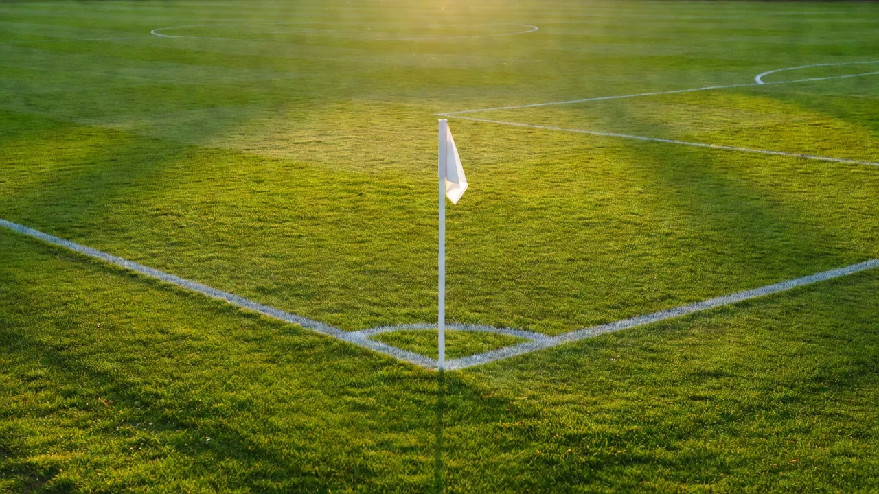 Substitutes bench seats in an empty stadium before kick-off